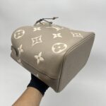 Louis Vuitton Neo Neo MM Monogram Empreinte Giant Tourterelle Creme GHW