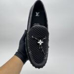 Louis Vuitton Racer Mocassin Monogram Eclipse/Mesh/Black