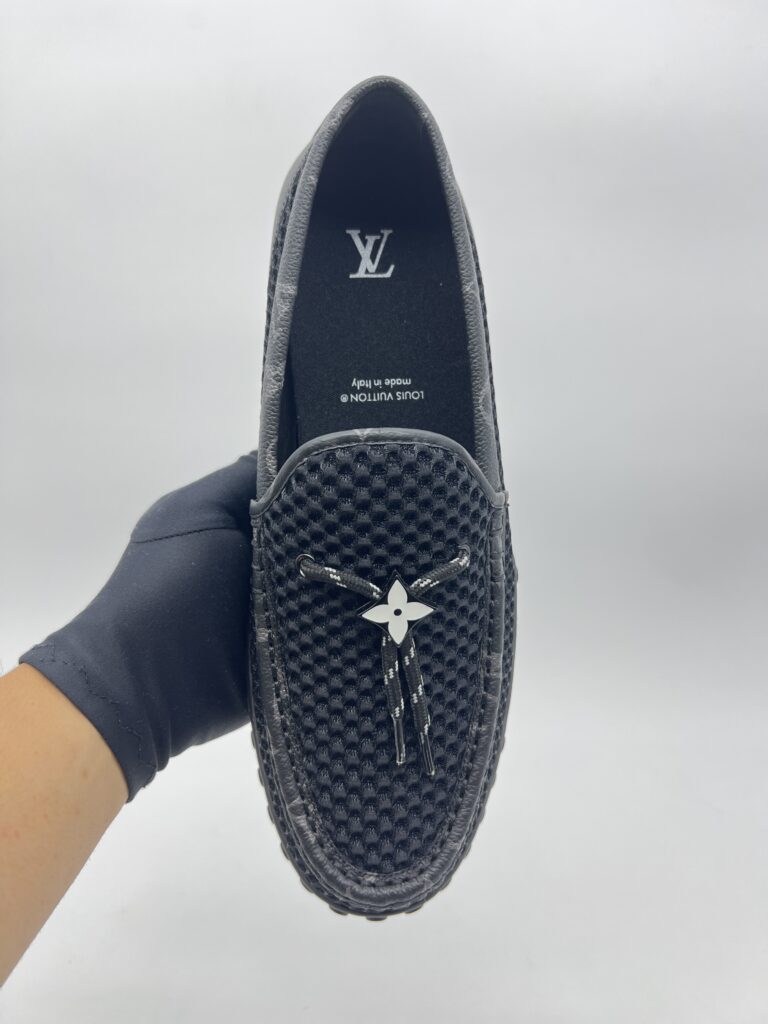 Louis Vuitton Racer Mocassin Monogram Eclipse/Mesh/Black