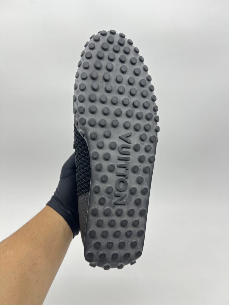 Louis Vuitton Racer Mocassin Monogram Eclipse/Mesh/Black