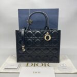 Dior Dior Book Tote Macrocannage Black GHW