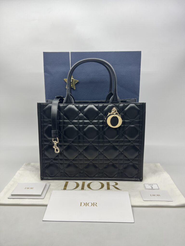 Dior Dior Book Tote Macrocannage Black GHW