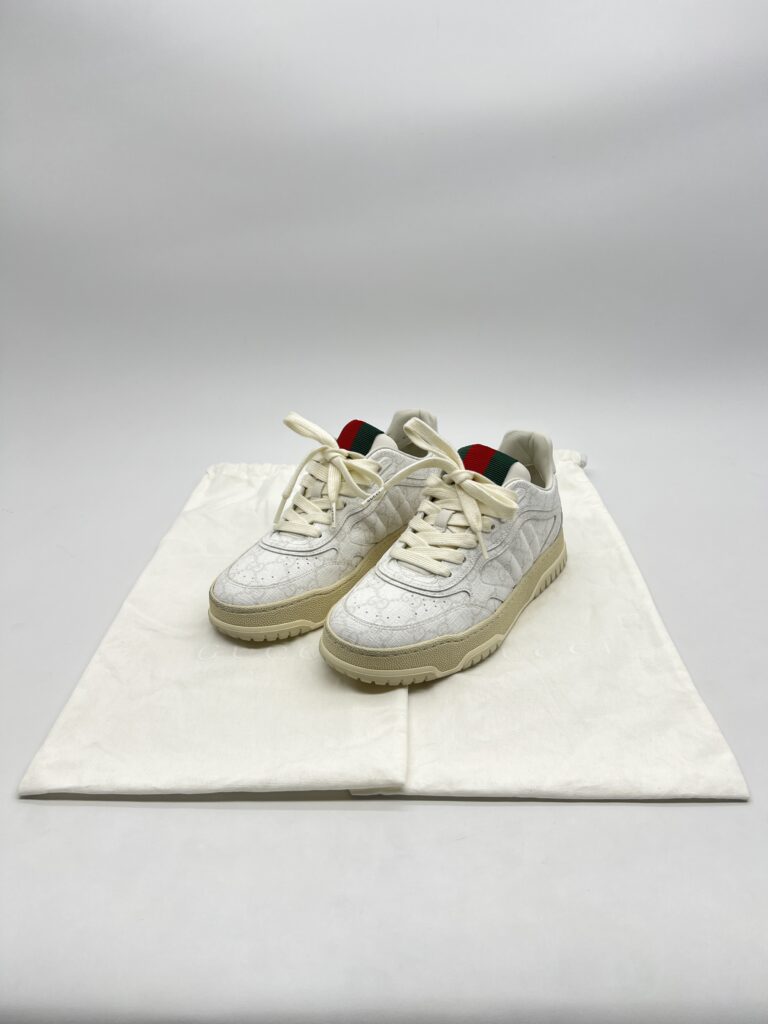 Gucci Re-Web Sneakers GG Supreme Monogram White Canvas