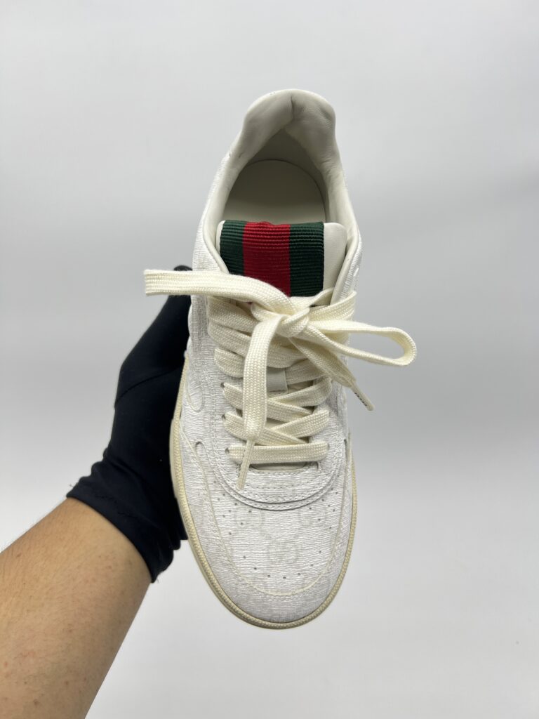 Gucci Re-Web Sneakers GG Supreme Monogram White Canvas