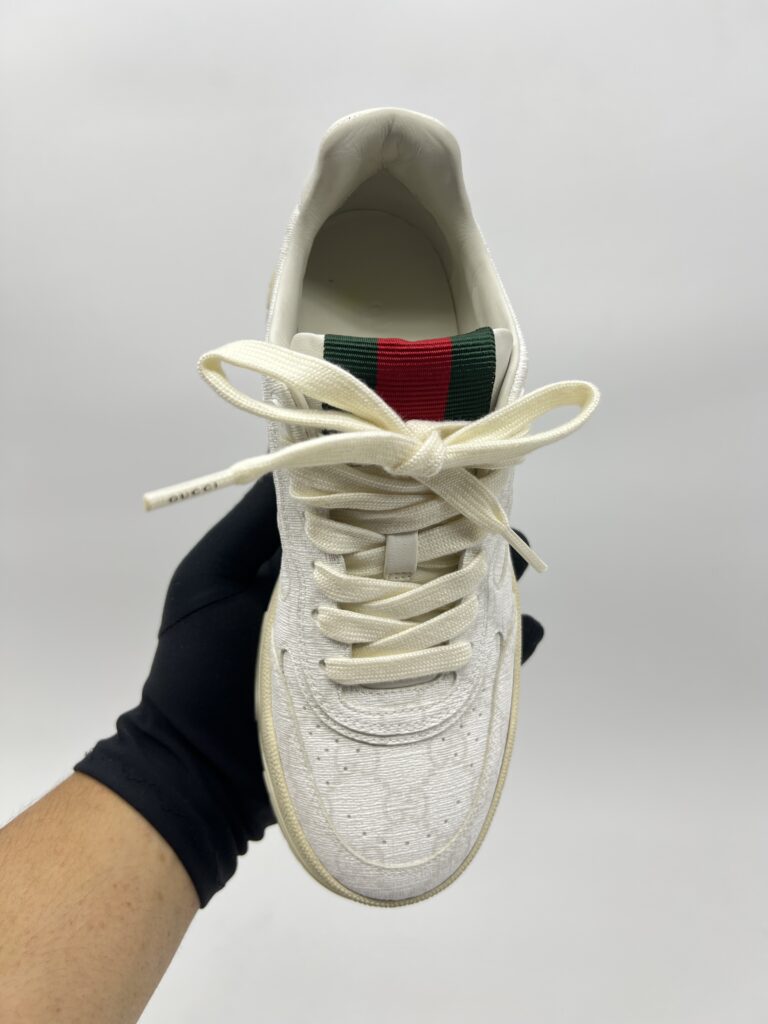 Gucci Re-Web Sneakers GG Supreme Monogram White Canvas