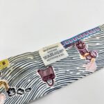 Hermes Twilly Super Silk Quest Bleu Cobalt/Rose/Jaune