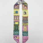 Hermes Twilly Super Silk Quest Bleu Cobalt/Rose/Jaune