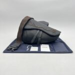 Dior Saddle Homme Grained Calfskin Black Brown