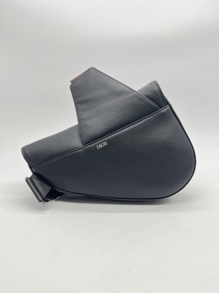 Dior Saddle Homme Grained Calfskin Black Brown