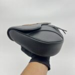 Dior Saddle Homme Grained Calfskin Black Brown