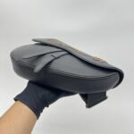Dior Saddle Homme Grained Calfskin Black Brown