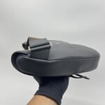 Dior Saddle Homme Grained Calfskin Black Brown