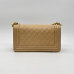 Chanel Boy 25 Caviar Dark Beige GHW