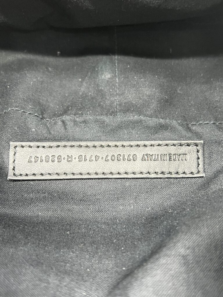 Balenciaga Small Le Cagole Blue Distressed Denim Crystal SHW