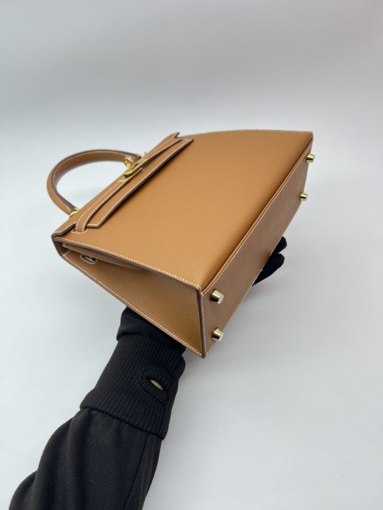 Hermes Kelly 25 Epsom Gold GHW
