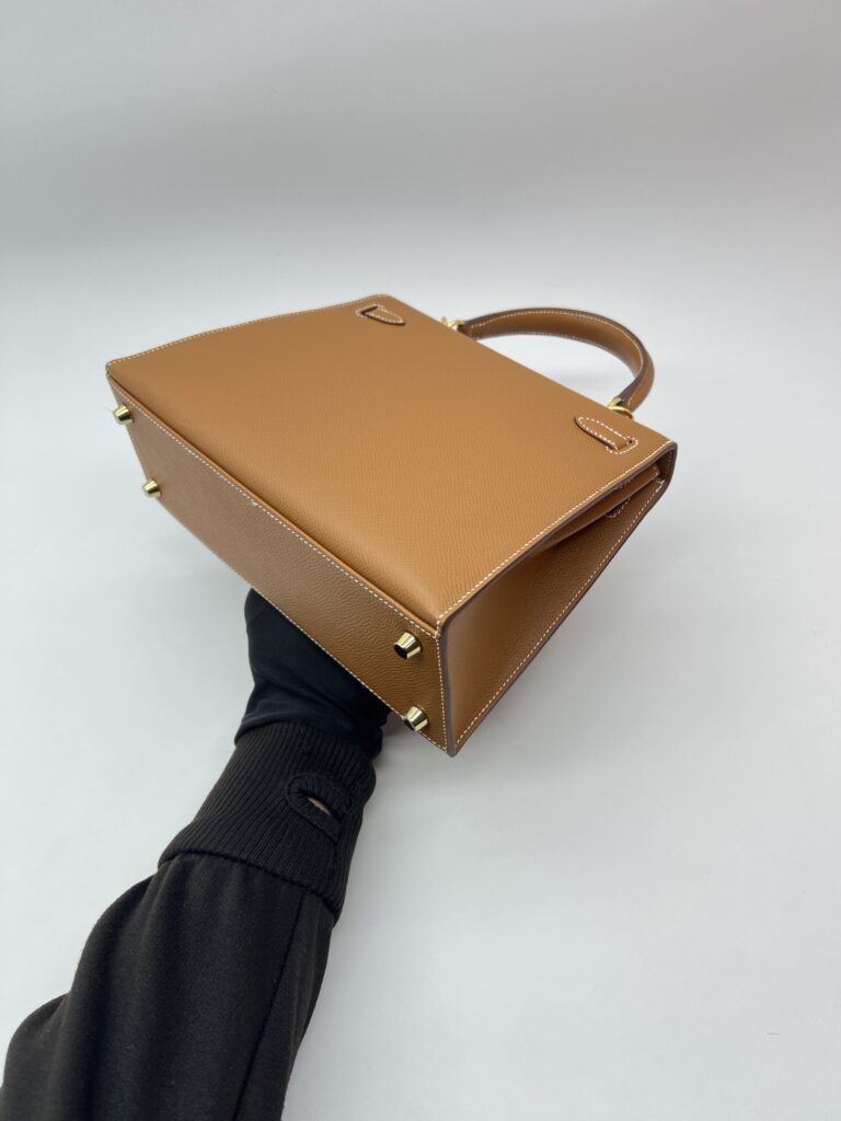 Hermes Kelly 25 Epsom Gold GHW