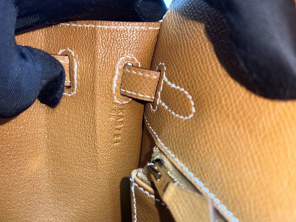 Hermes Kelly 25 Epsom Gold GHW