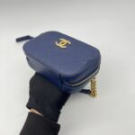 Chanel Chic Affianty Belt Bag Caviar Blue GHW