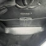 Chanel Medium Classic D Flap Chevron Caviar Black SHW