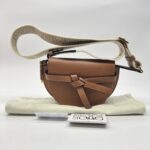 Loewe Gate Dual Mini Brown Tan GHW