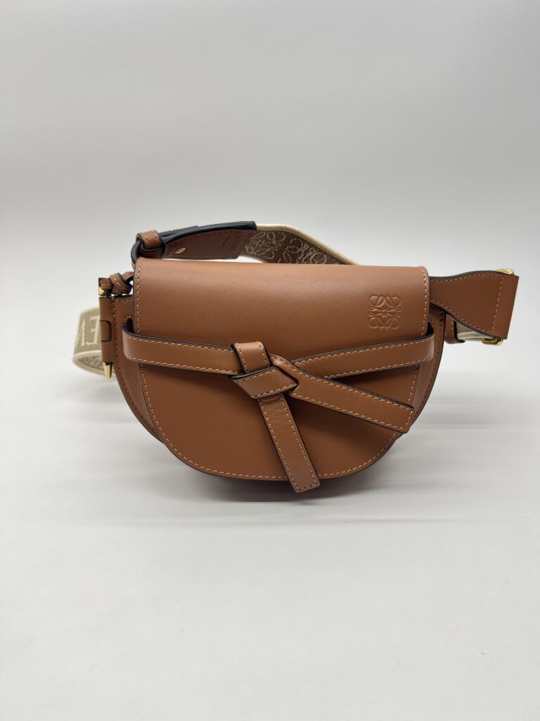 Loewe Gate Dual Mini Brown Tan GHW