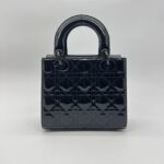 Dior Lady Dior Small Vernis All Black