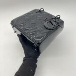 Dior Lady Dior Small Vernis All Black