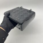 Dior Lady Dior Small Vernis All Black