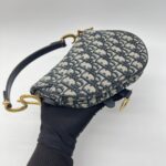Dior Saddle Mini Oblique Canvas Blue GHW