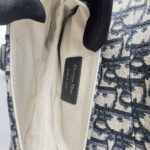 Dior Saddle Mini Oblique Canvas Blue GHW