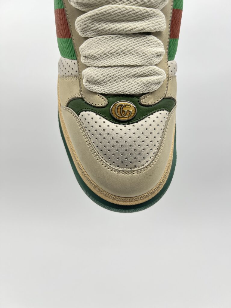 Gucci Screener Sneakers White Beige Web
