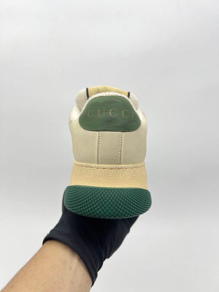 Gucci Screener Sneakers White Beige Web