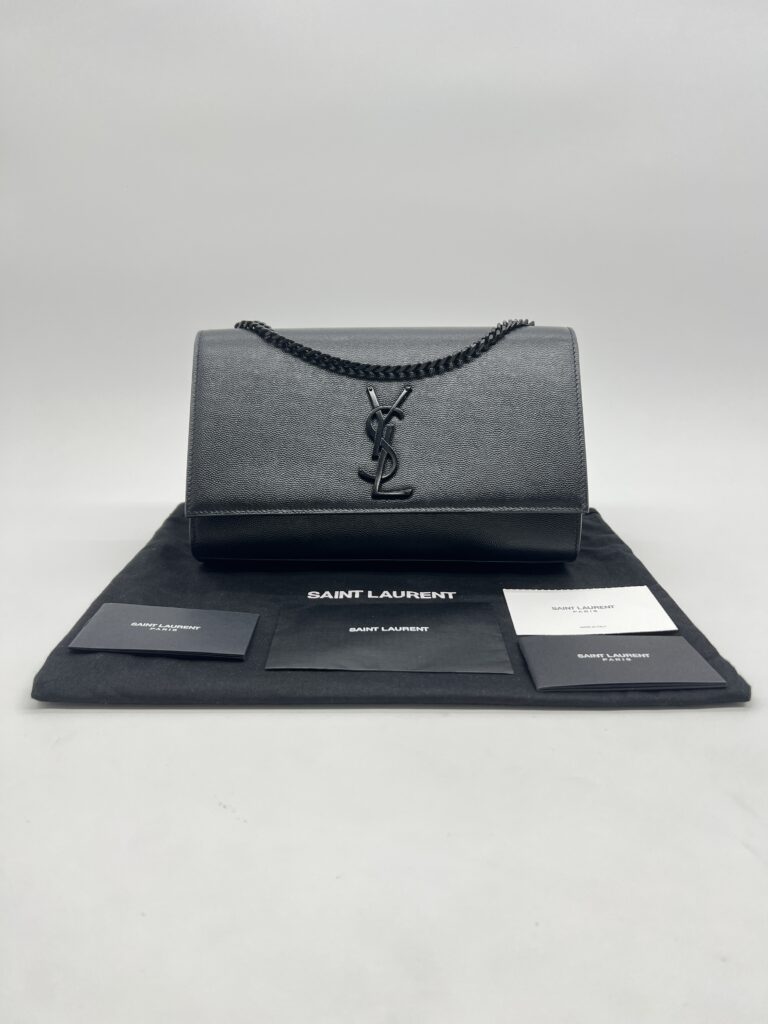 Saint Laurent Kate Medium Grained All Black
