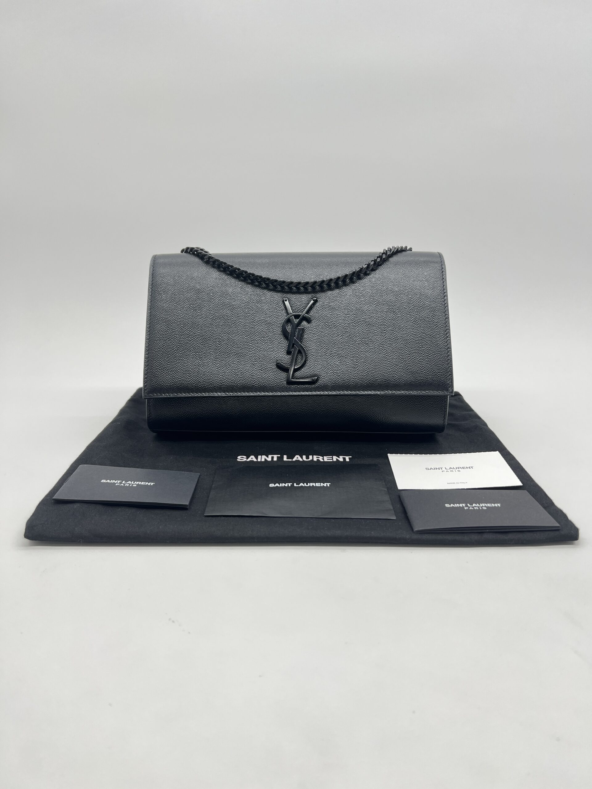 Saint Laurent Kate Medium Grained All Black
