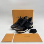 Louis Vuitton Runaway Sneaker Monogram Mesh Suede Noir