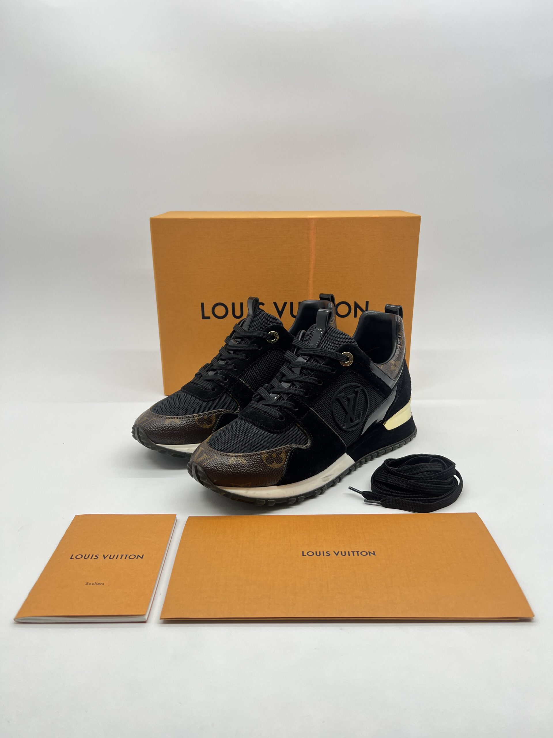Louis Vuitton Runaway Sneaker Monogram Mesh Suede Noir