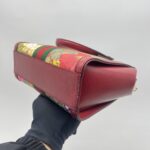 Gucci Ophidia Top Handle GG Supreme Flora Red GHW