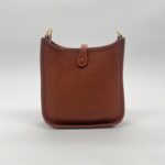 Hermes Mini Evelyne Clemence Cuivre GHW