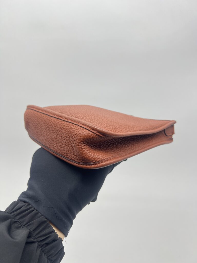 Hermes Mini Evelyne Clemence Cuivre GHW