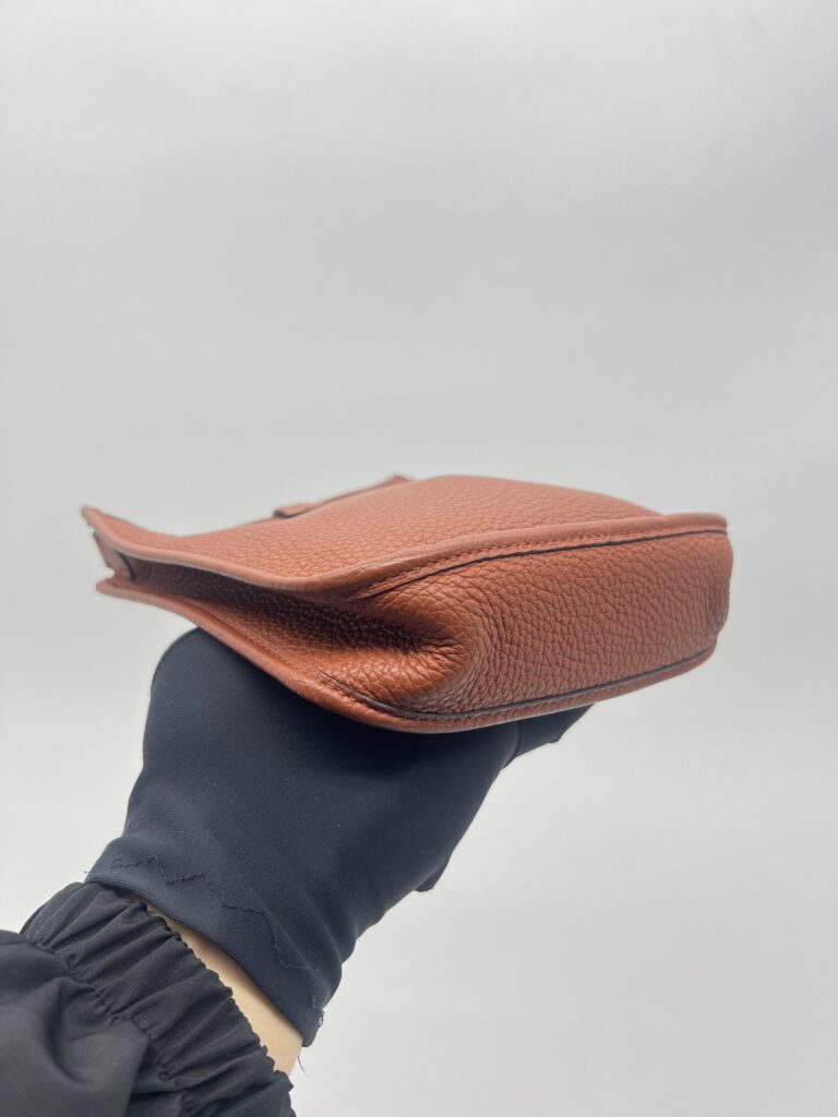 Hermes Mini Evelyne Clemence Cuivre GHW