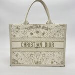 Dior Book Tote Canvas White GHW