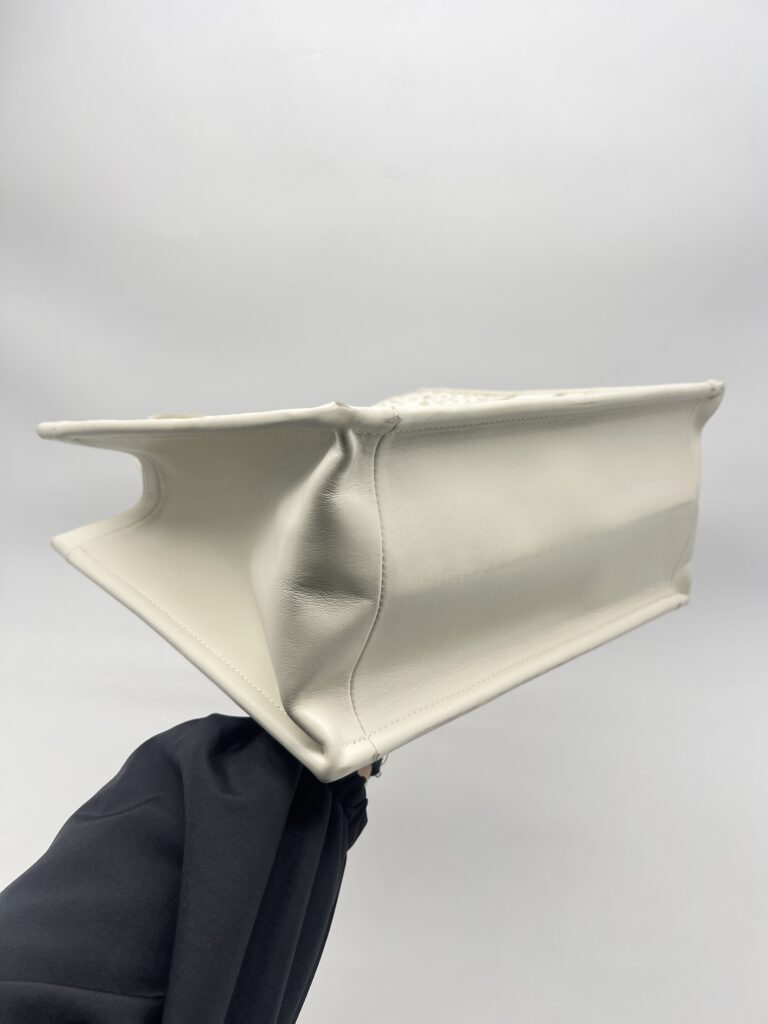 Dior Book Tote Canvas White GHW