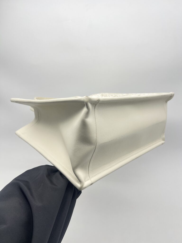 Dior Book Tote Canvas White GHW
