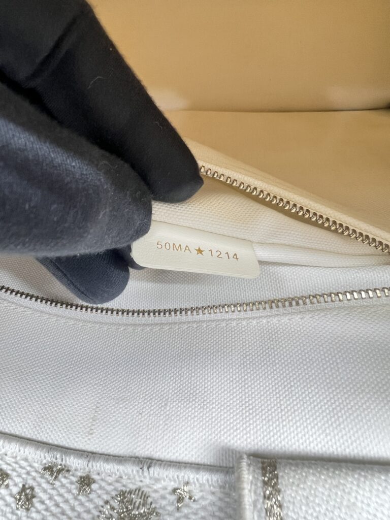 Dior Book Tote Canvas White GHW