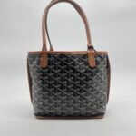 Goyard Mini Anjou Goyardine Noir Tan
