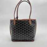 Goyard Mini Anjou Goyardine Noir Tan
