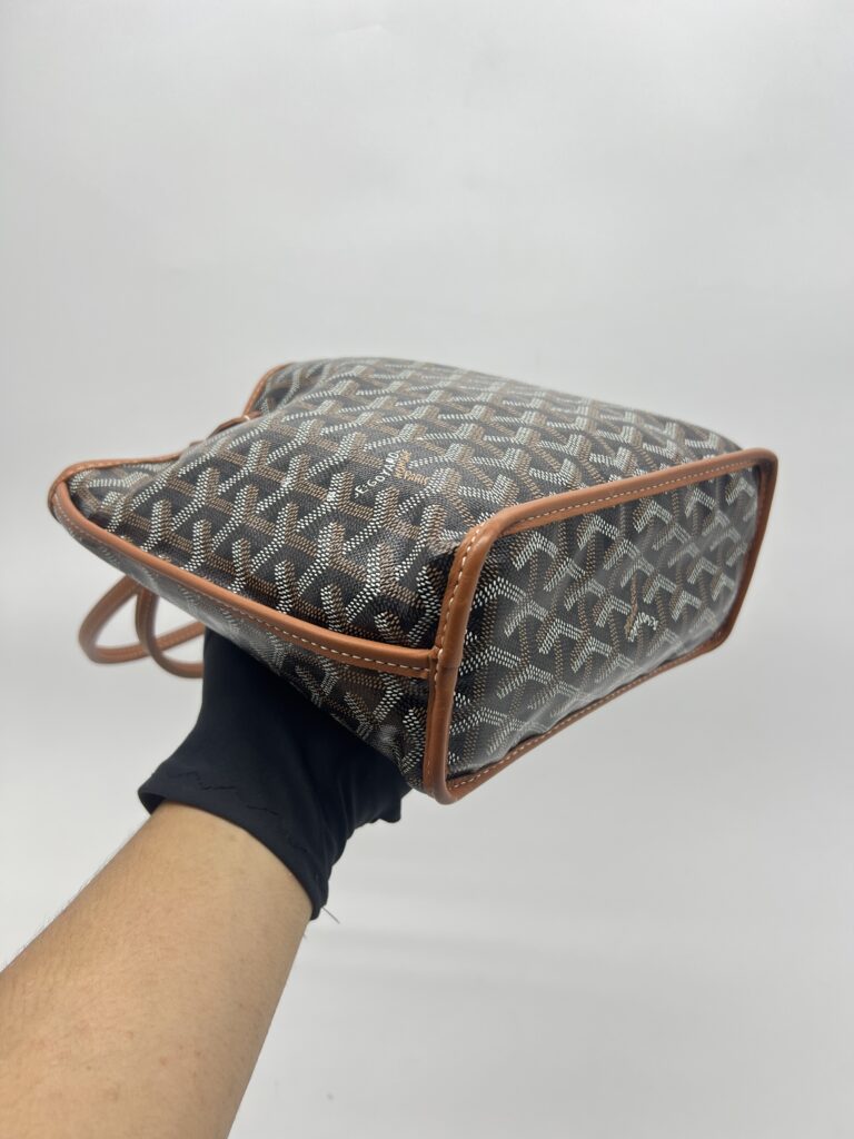 Goyard Mini Anjou Goyardine Noir Tan
