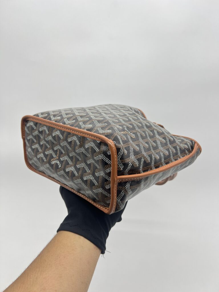 Goyard Mini Anjou Goyardine Noir Tan