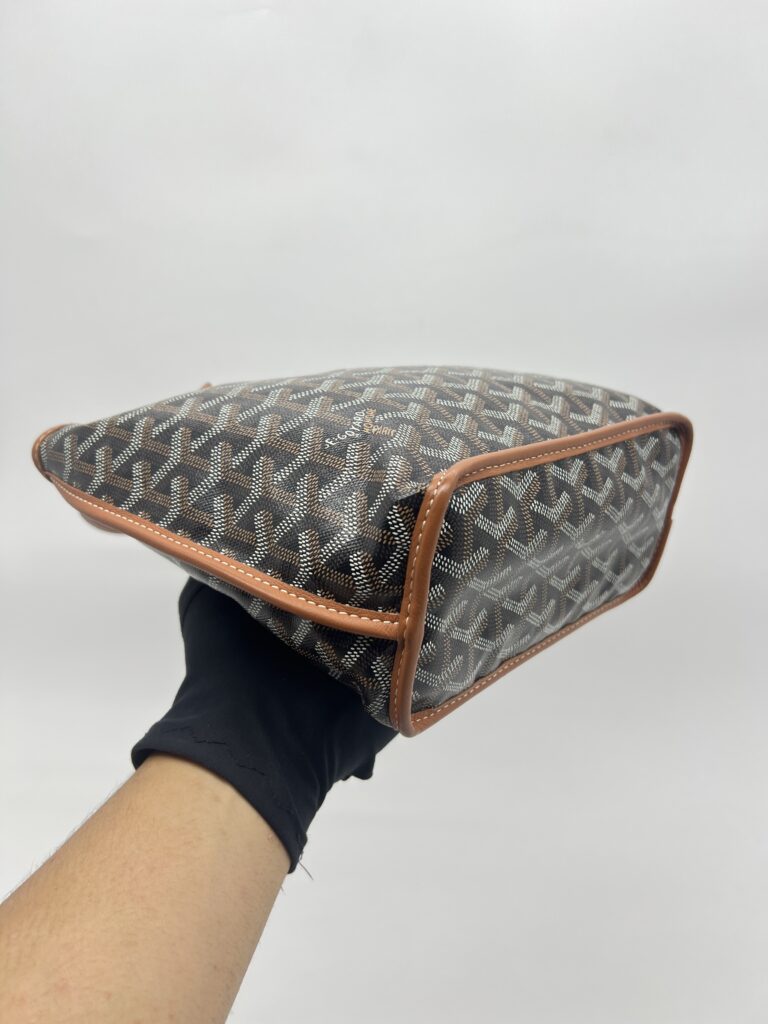 Goyard Mini Anjou Goyardine Noir Tan