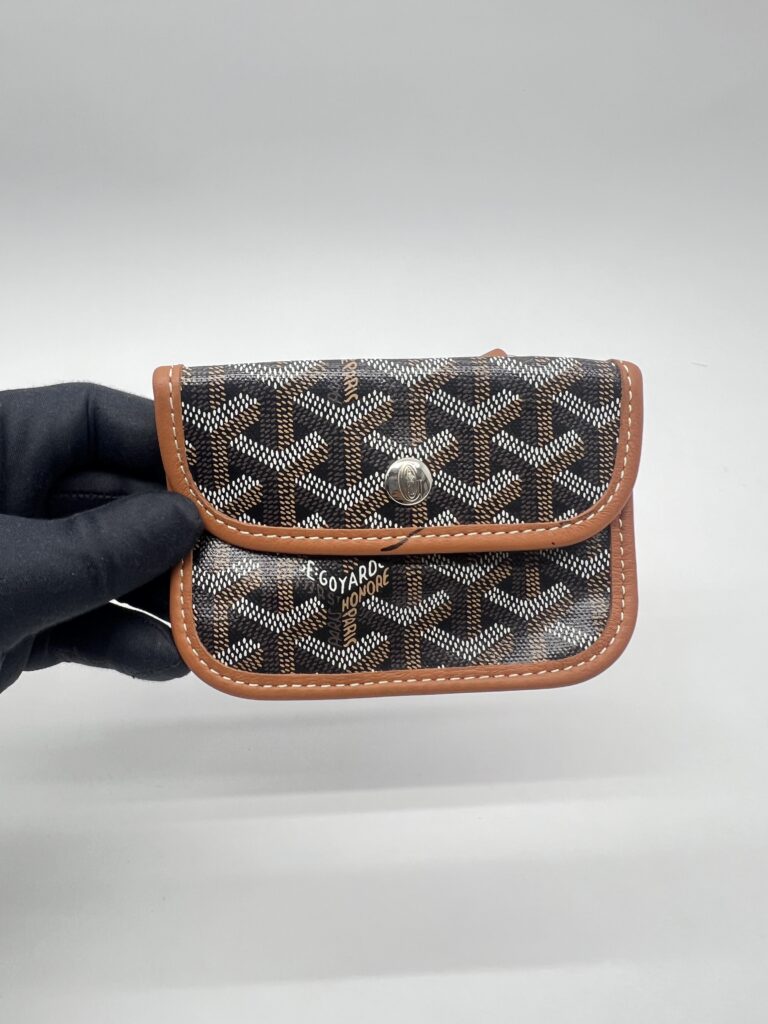 Goyard Mini Anjou Goyardine Noir Tan